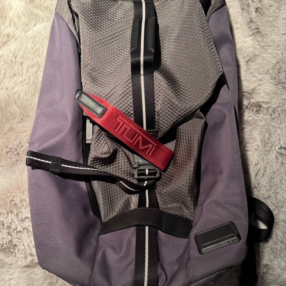 TUMI Black and Red Men's Backpack